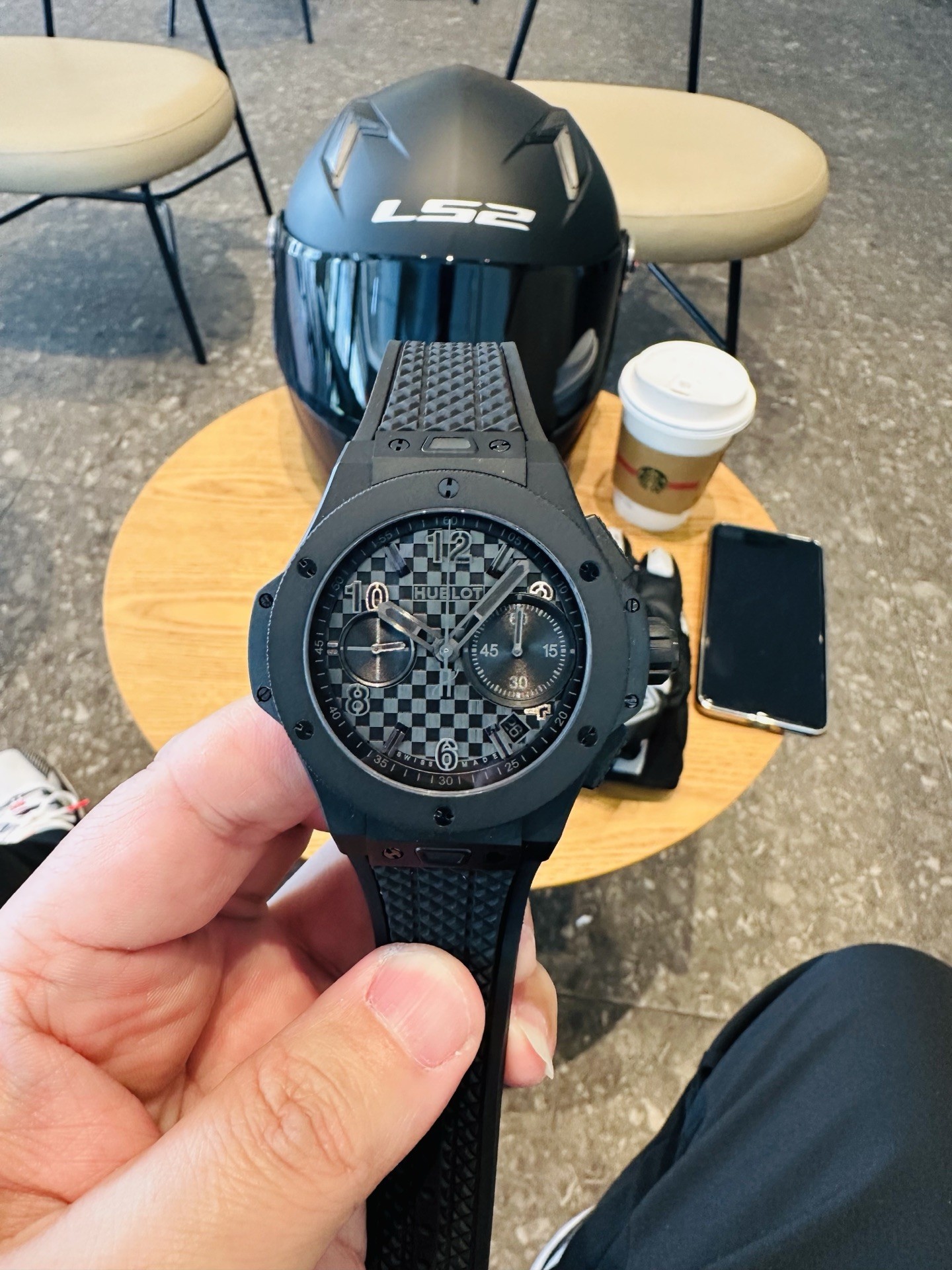 Hublot Black Chronograph Watch