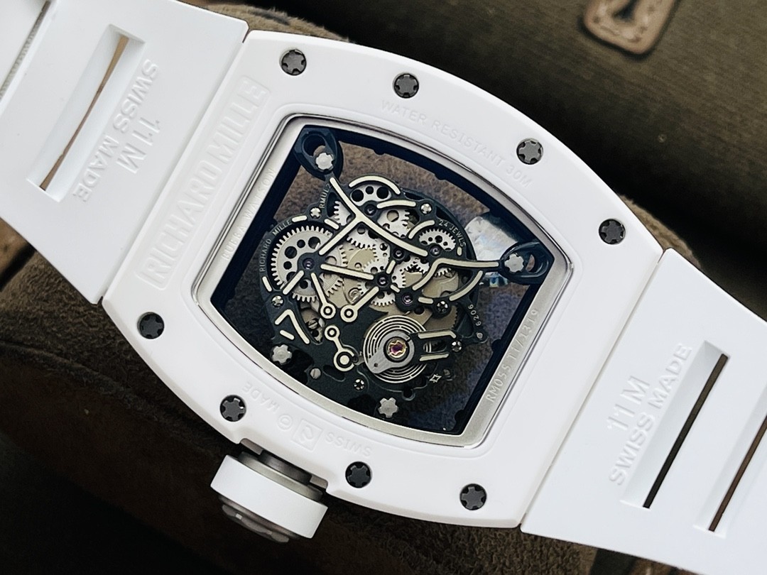 RM055 White Ceramic Series Tough Guy Watch