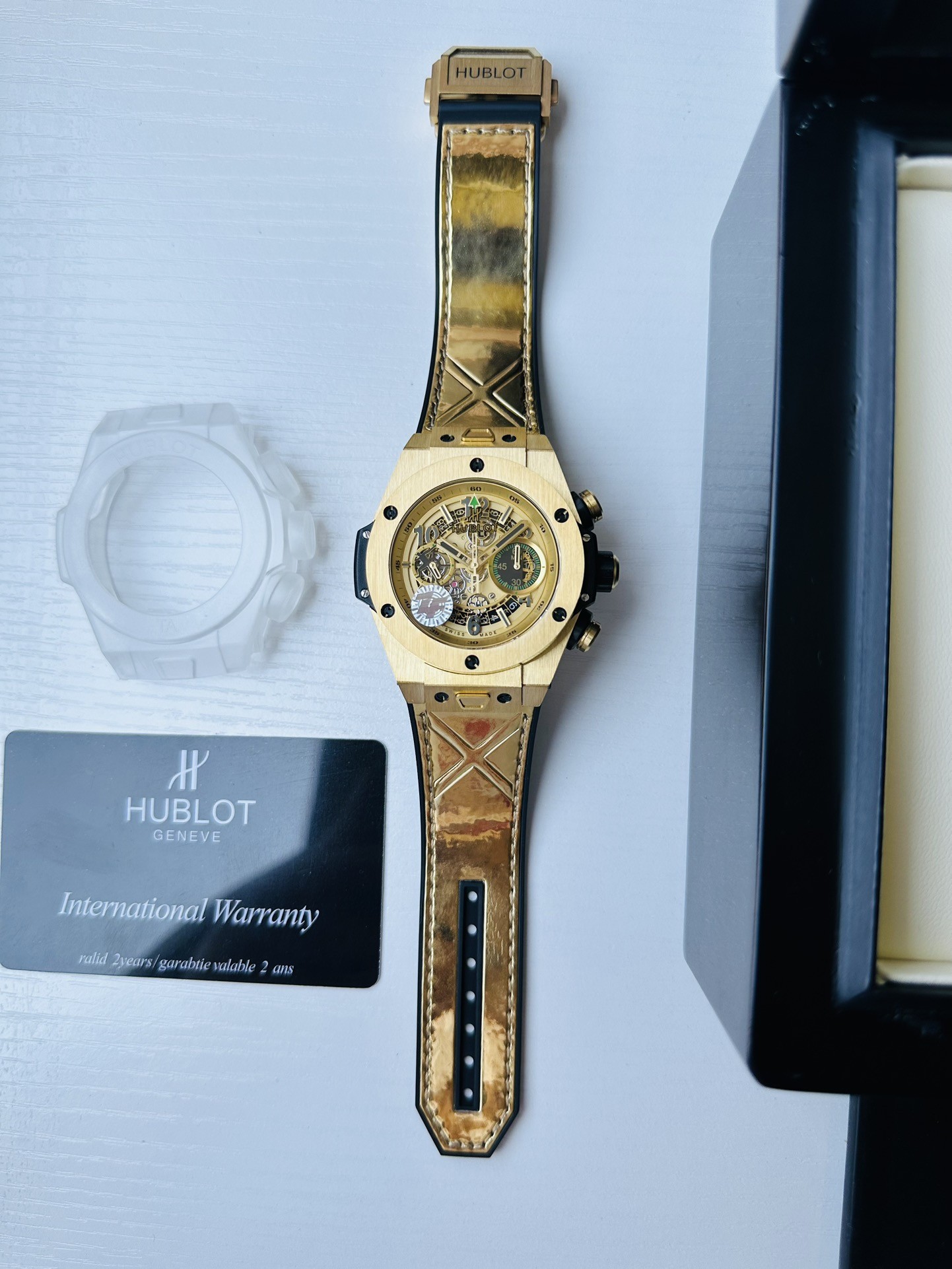 Hublot Gold Skeleton Mechanical Watch