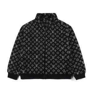 Louis Vuitton classic fleece printed logo jacket jacket jacket