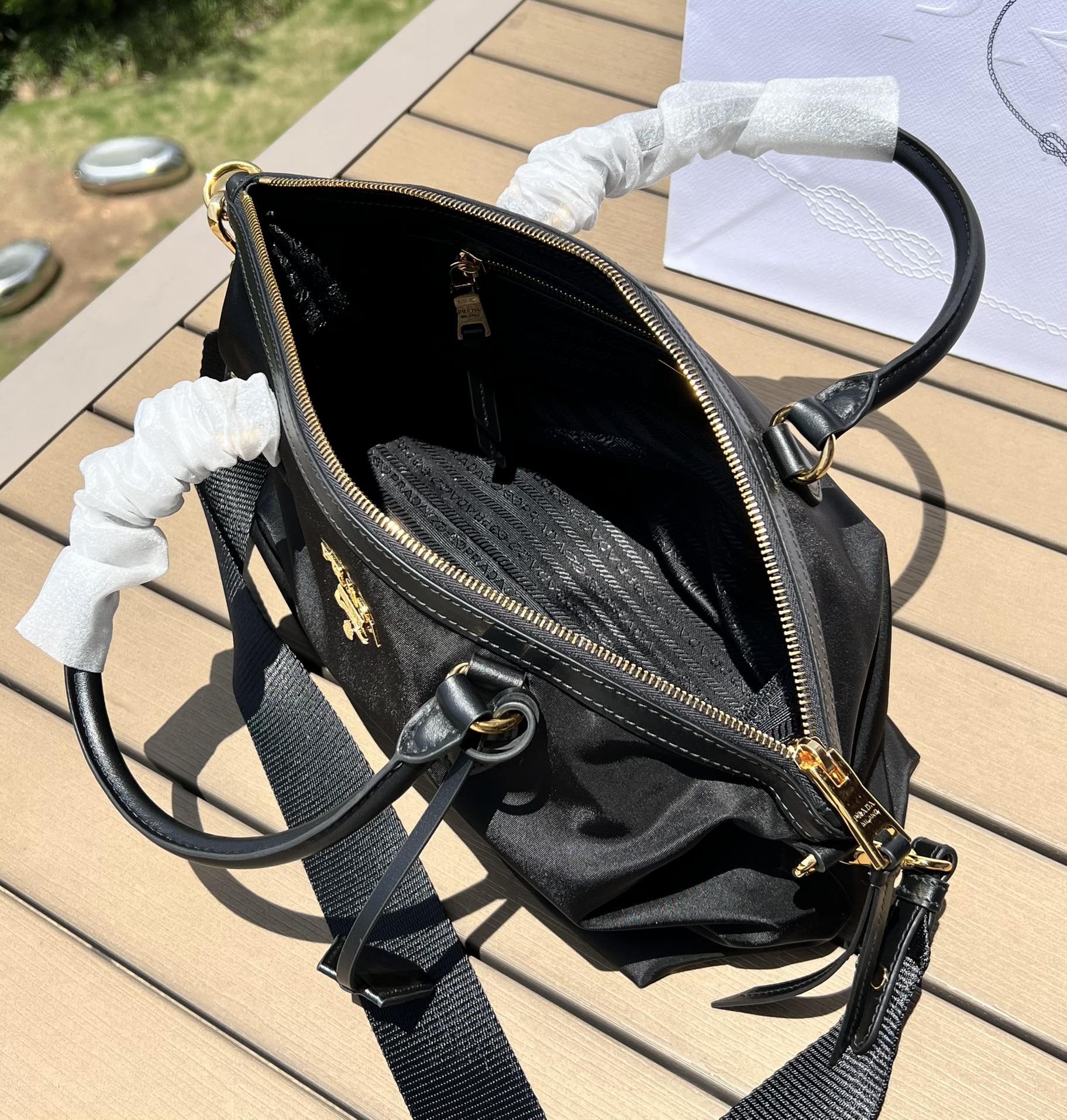 Prada dumpling bag