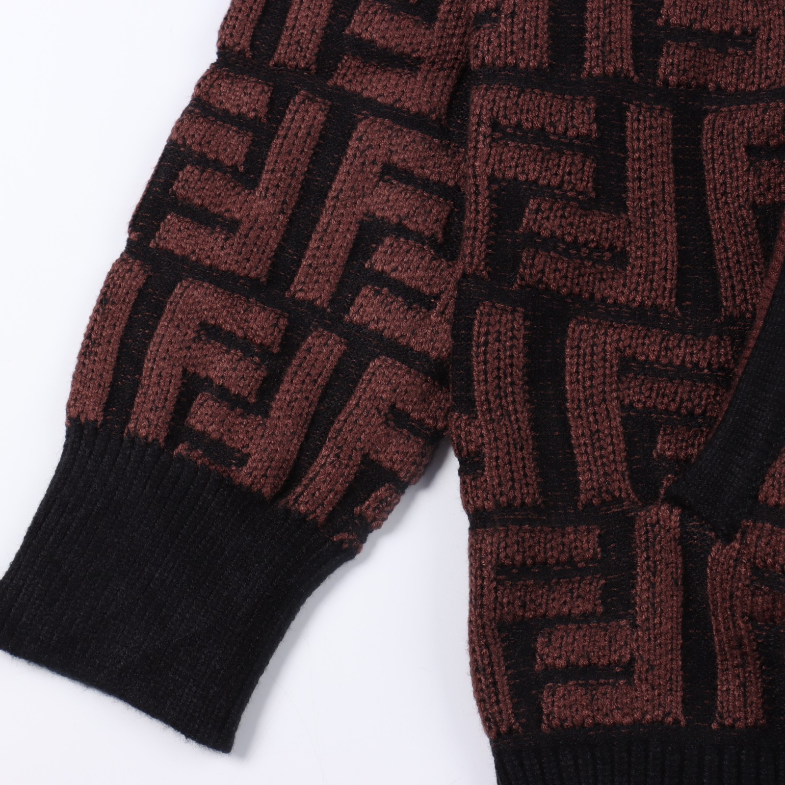 Fendi 24Fw FF Jacquard Zipper Sweater Jacket