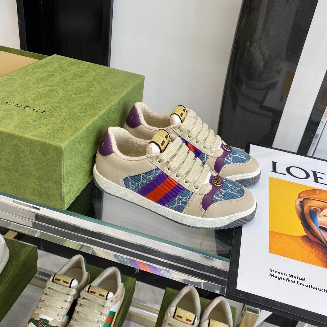Gucci GGDB series distressed casual sneakers