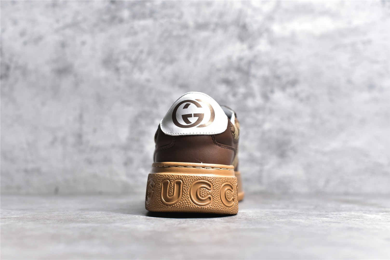 GG Supreme canvas platform sneakers