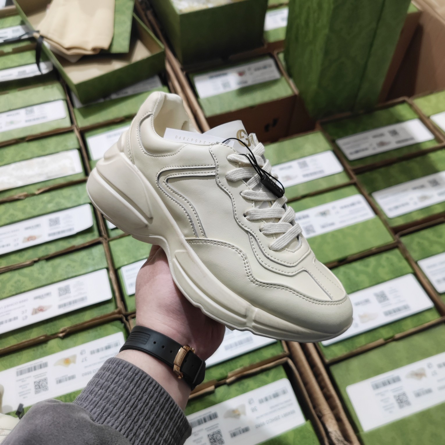 Gucci Rhyton series classic retro platform dad shoes