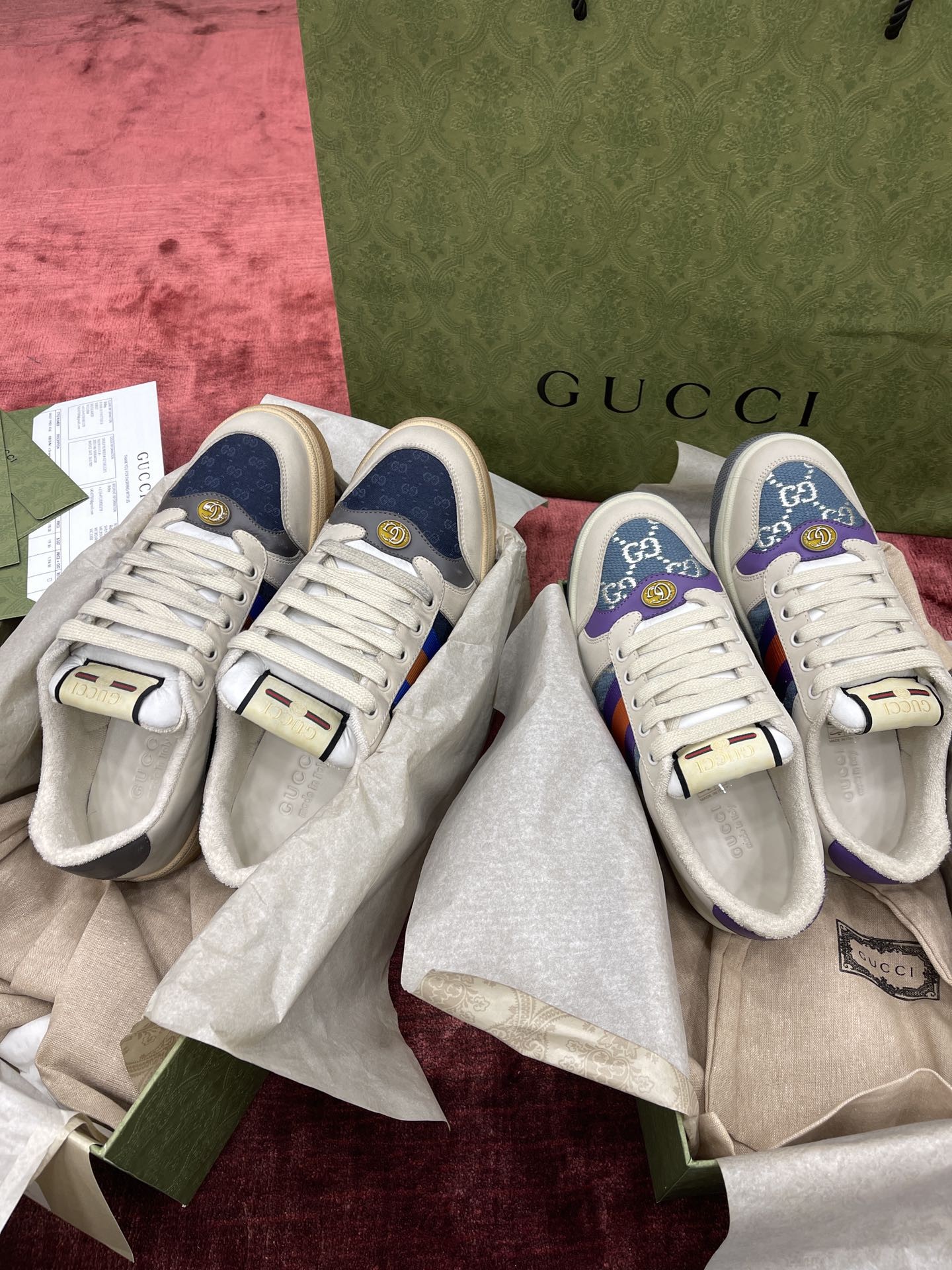 Gucci distressed shoes