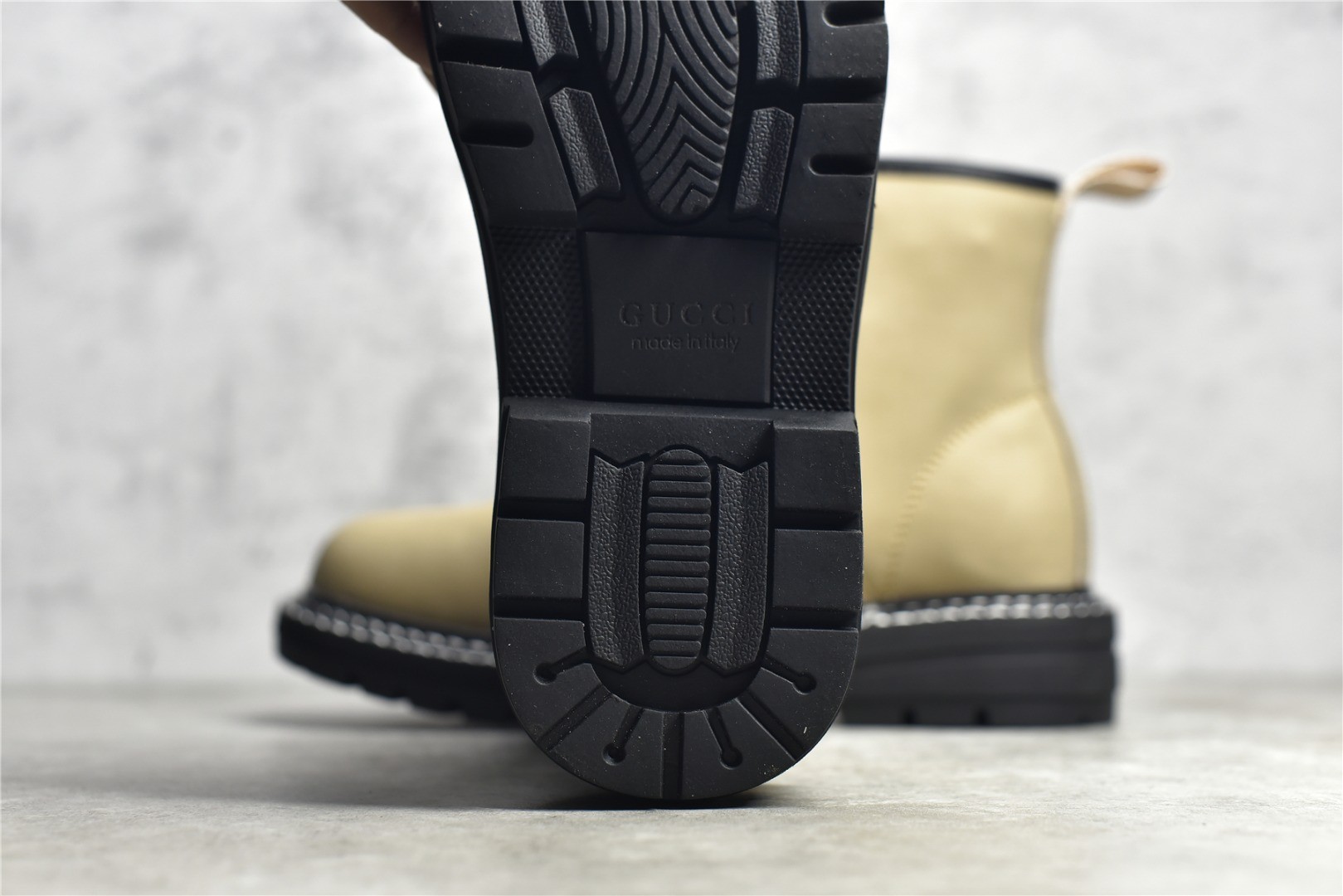 The North Face x Gucci collaboration work boots