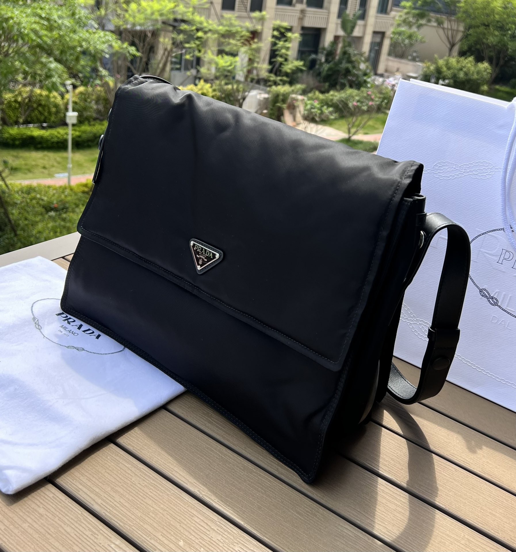 Prada messenger bag