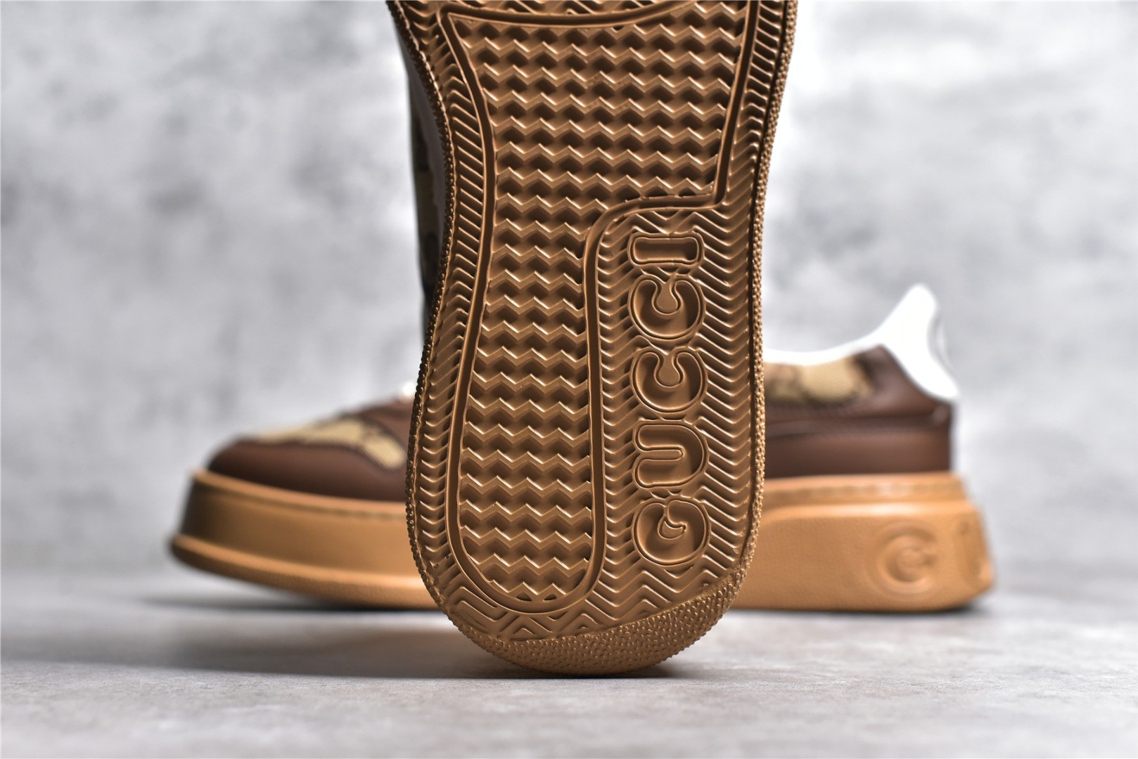 GG Supreme canvas platform sneakers