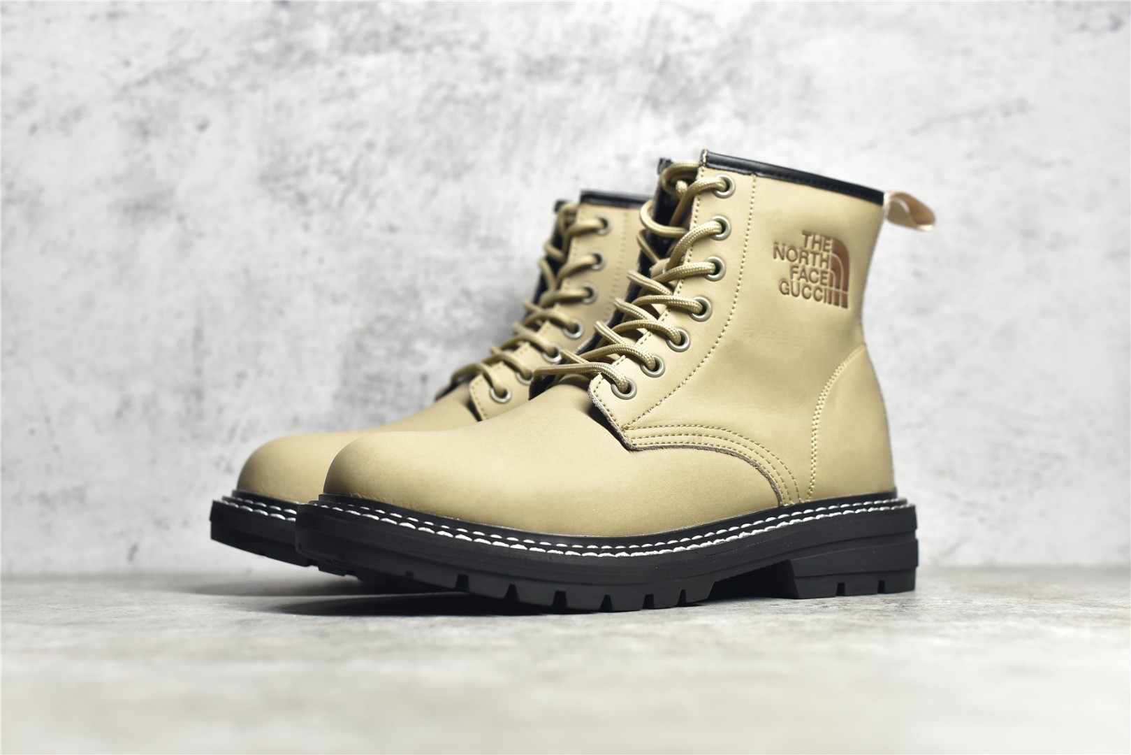 The North Face x Gucci collaboration work boots