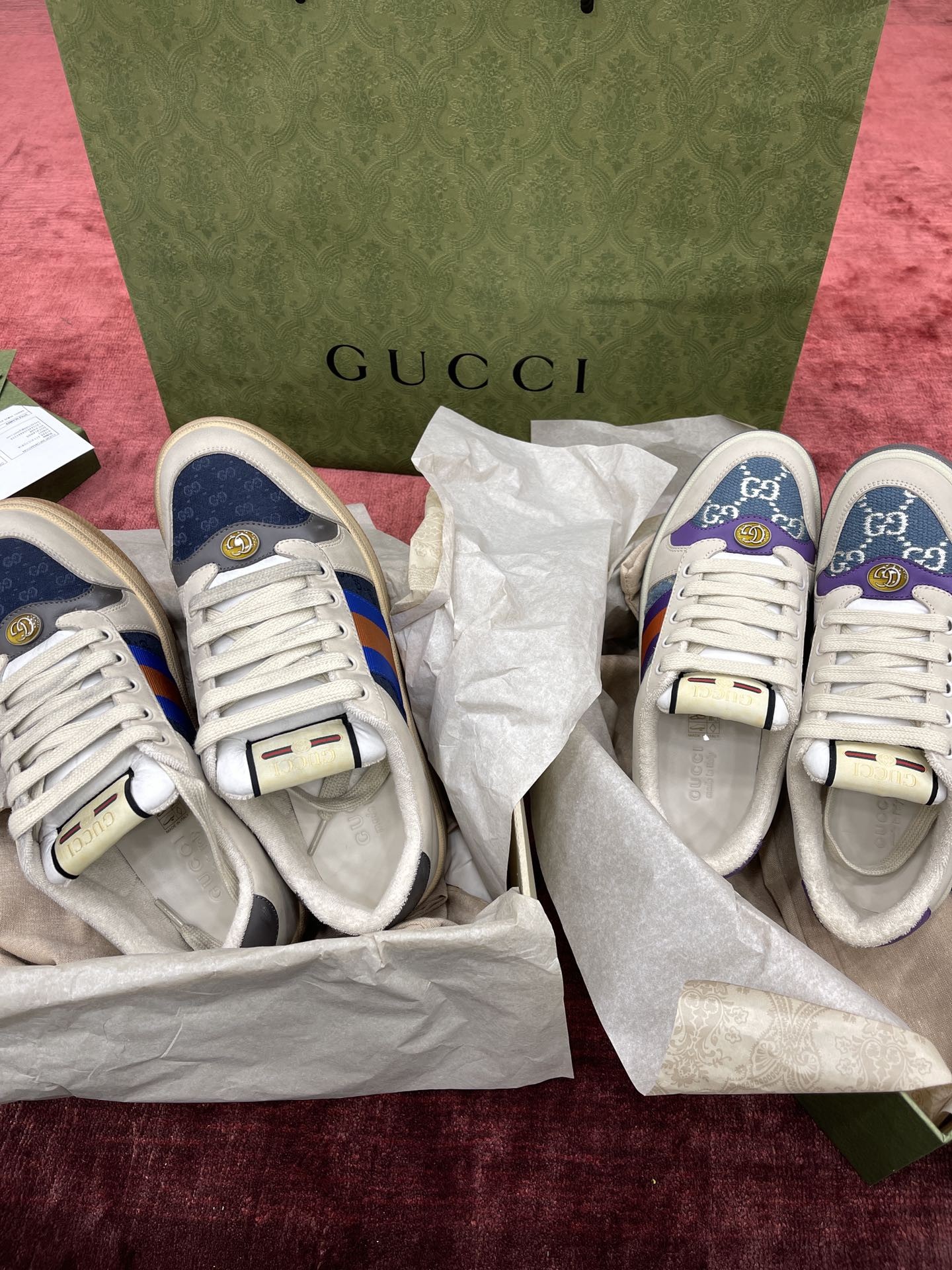 Gucci distressed shoes
