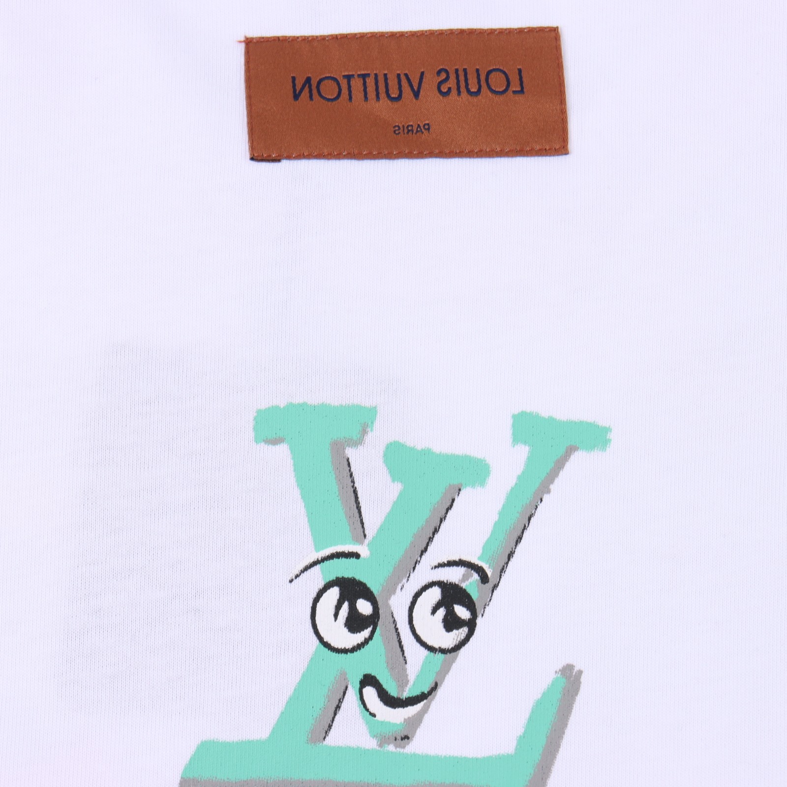 Louis Vuitton 24ss Facial Sketch Printed Short Sleeve