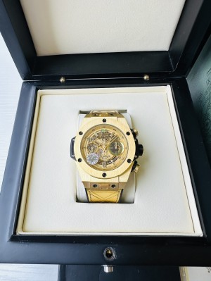 Hublot Gold Skeleton Mechanical Watch
