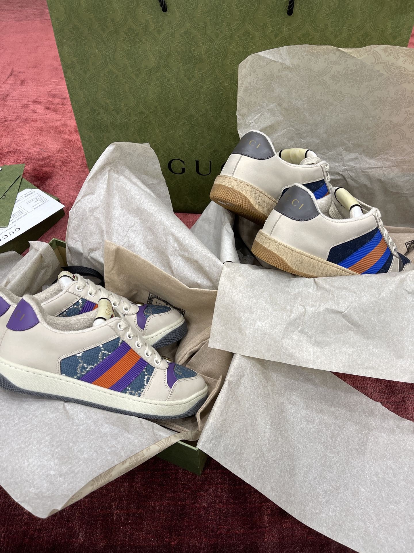 Gucci distressed shoes