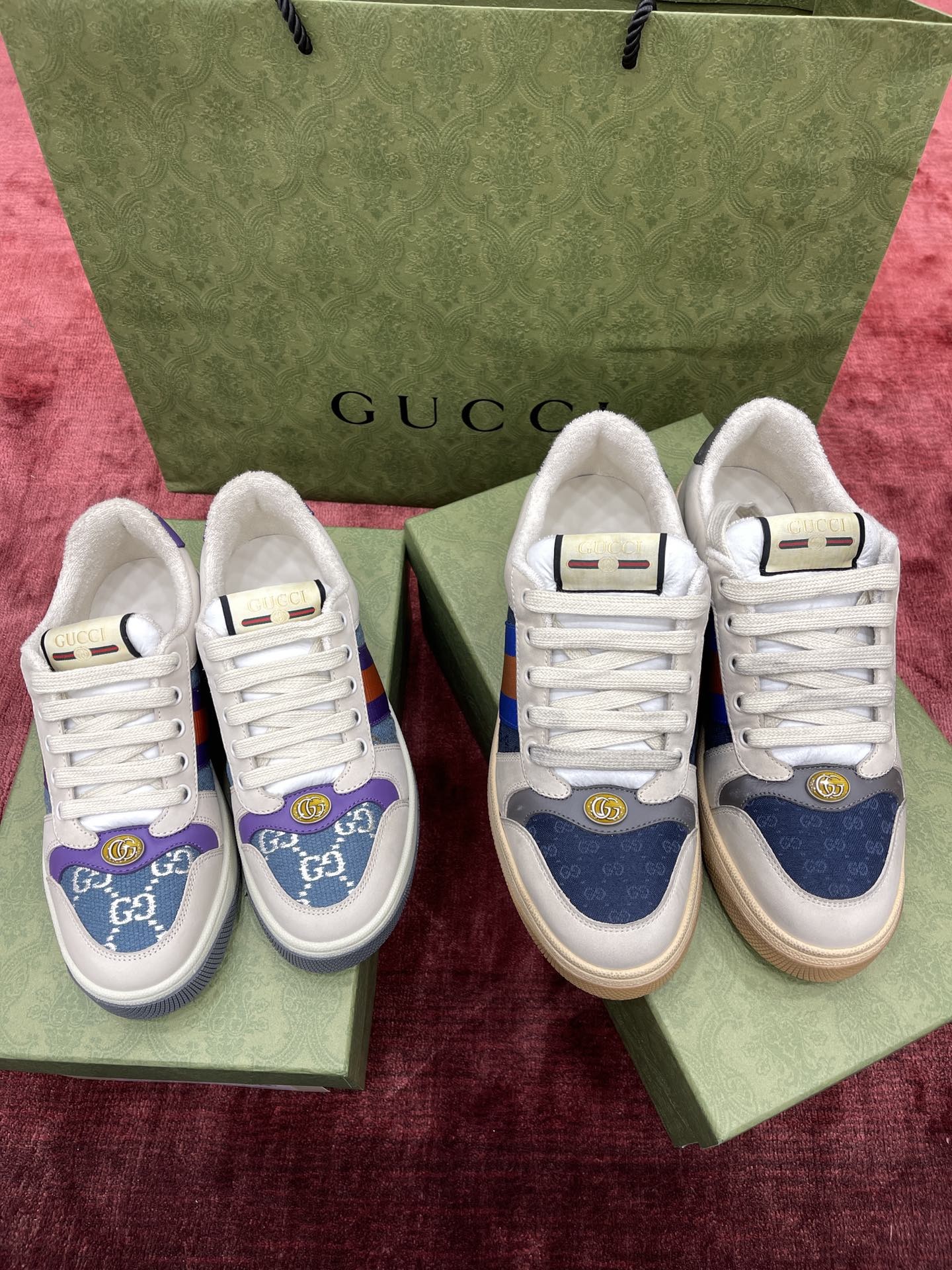 Gucci distressed shoes
