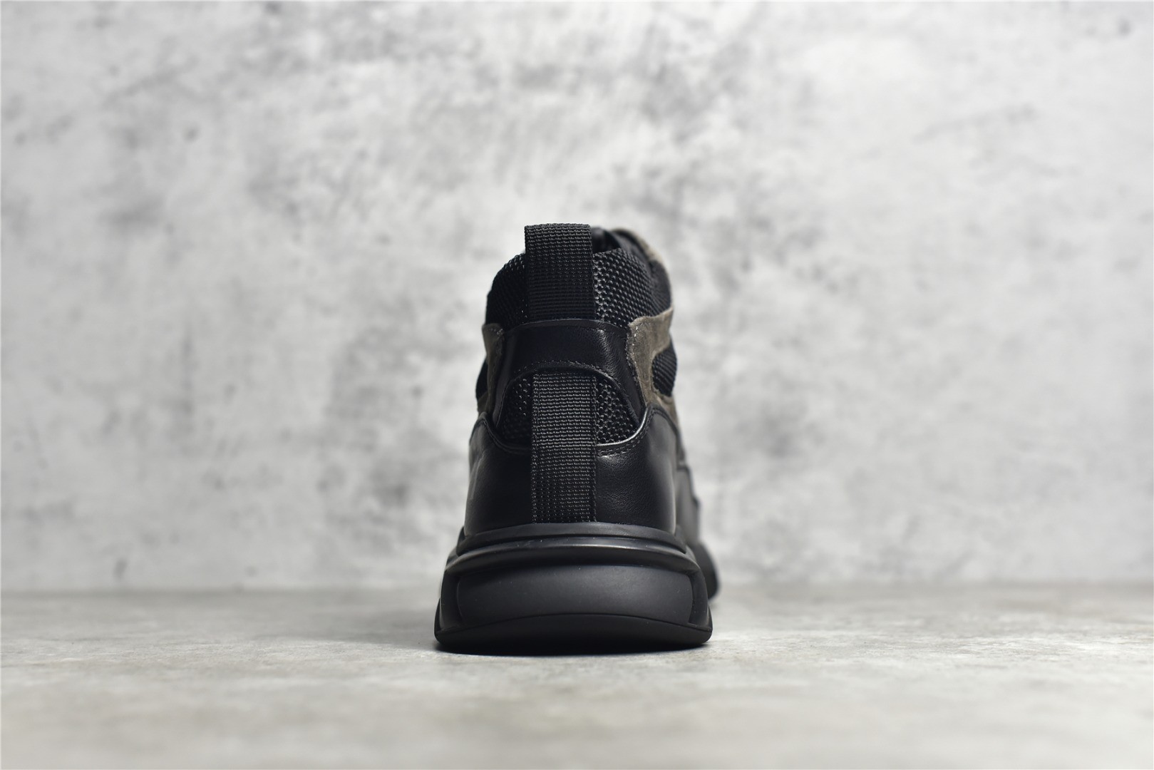 Gucci grey and black high-top sneakers