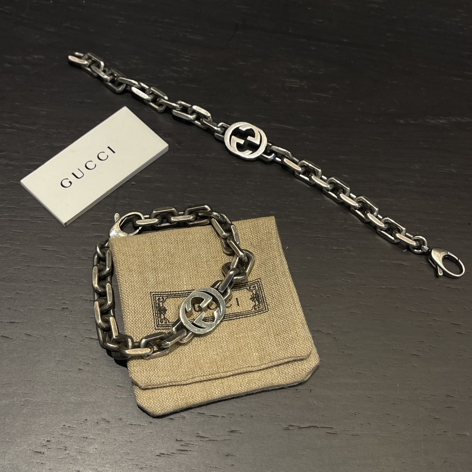Gucci double G thick bracelet