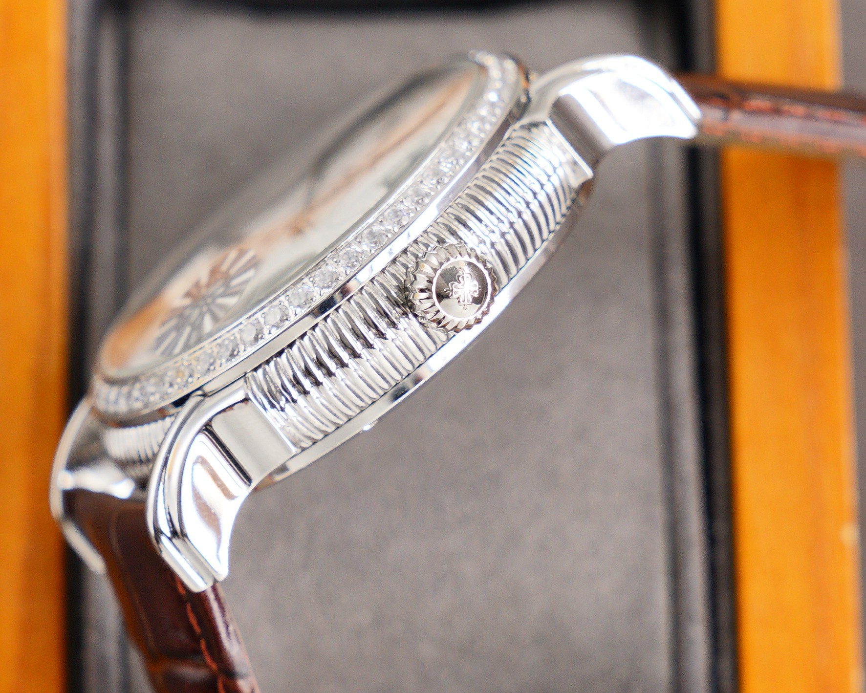 Patek Philippe Skeleton Moon Phase Automatic Mechanical Watch