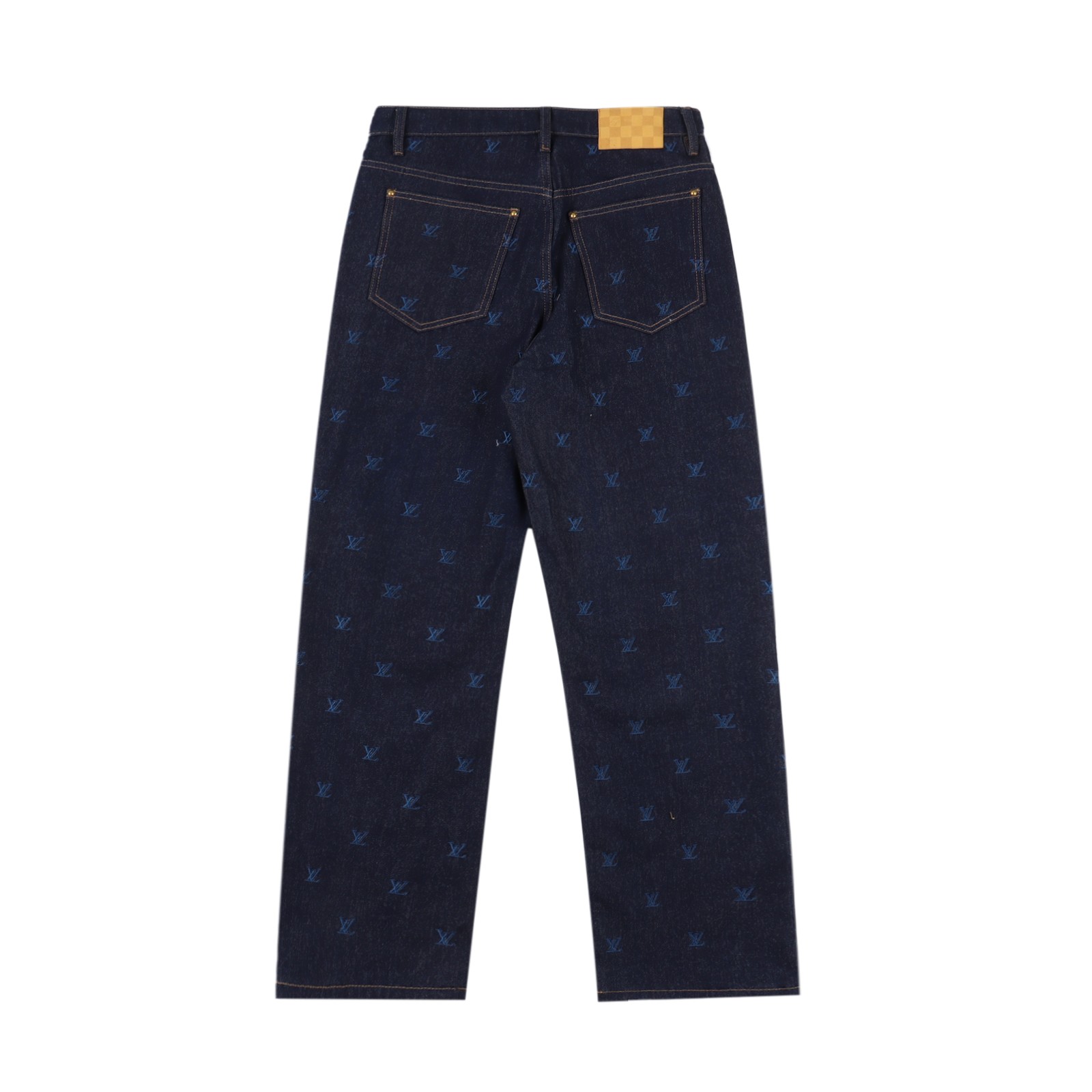 LOUIS VUITTON LV 24 Logo Embroidered Cowboy Pants