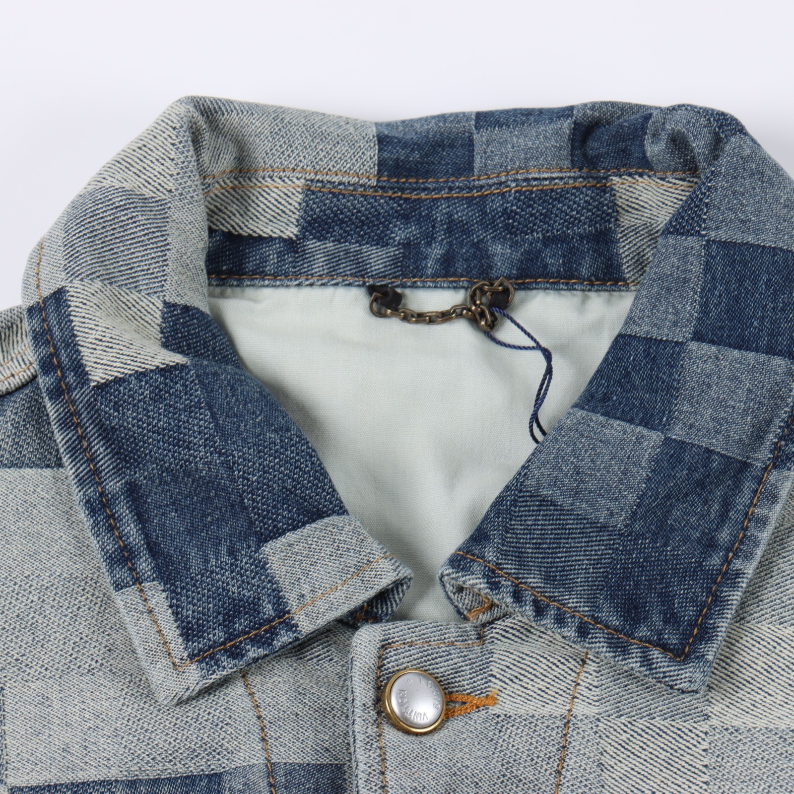 Louis Vuitton 24ss mosaic checkerboard denim jacket