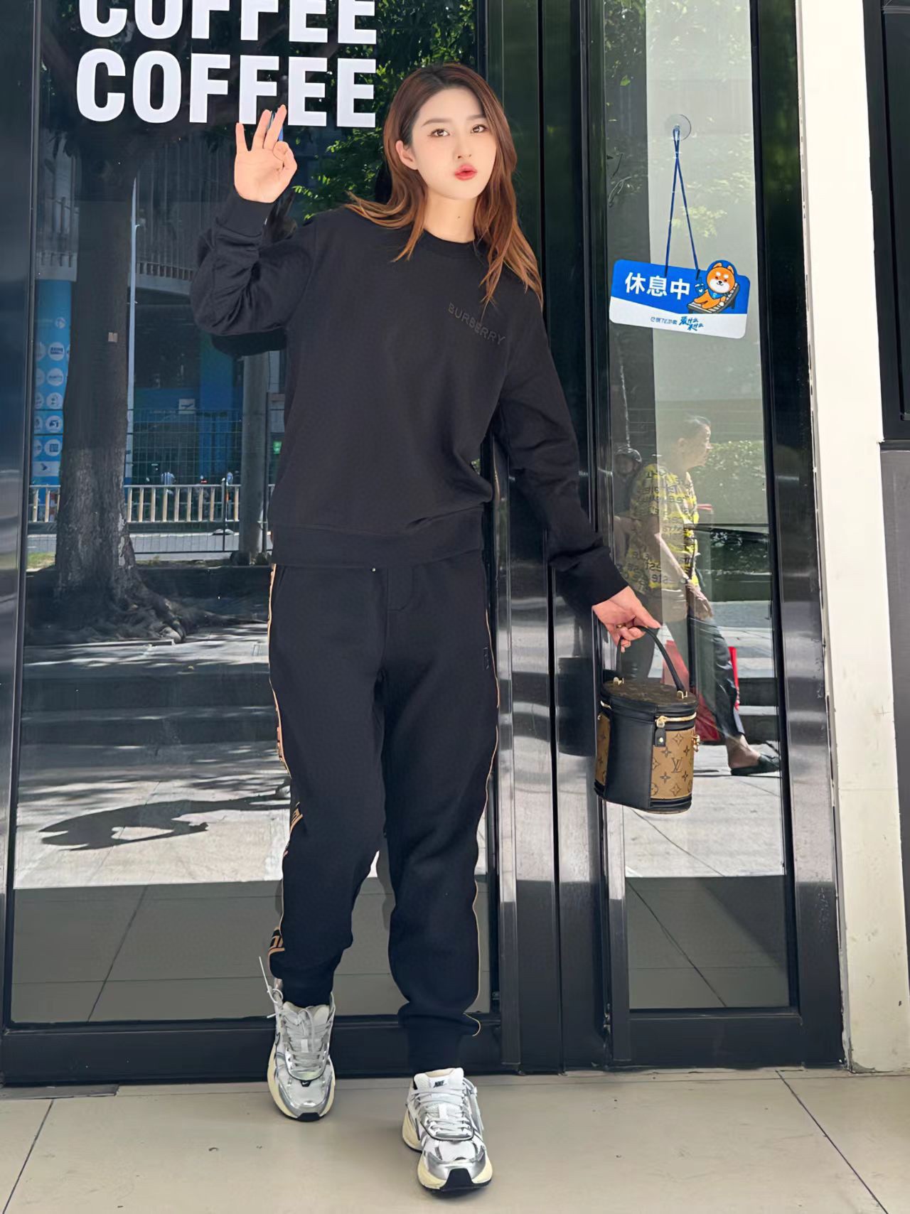 Fendi 23Fw Double F Embroidered and Logo Ribbed Waist Pants