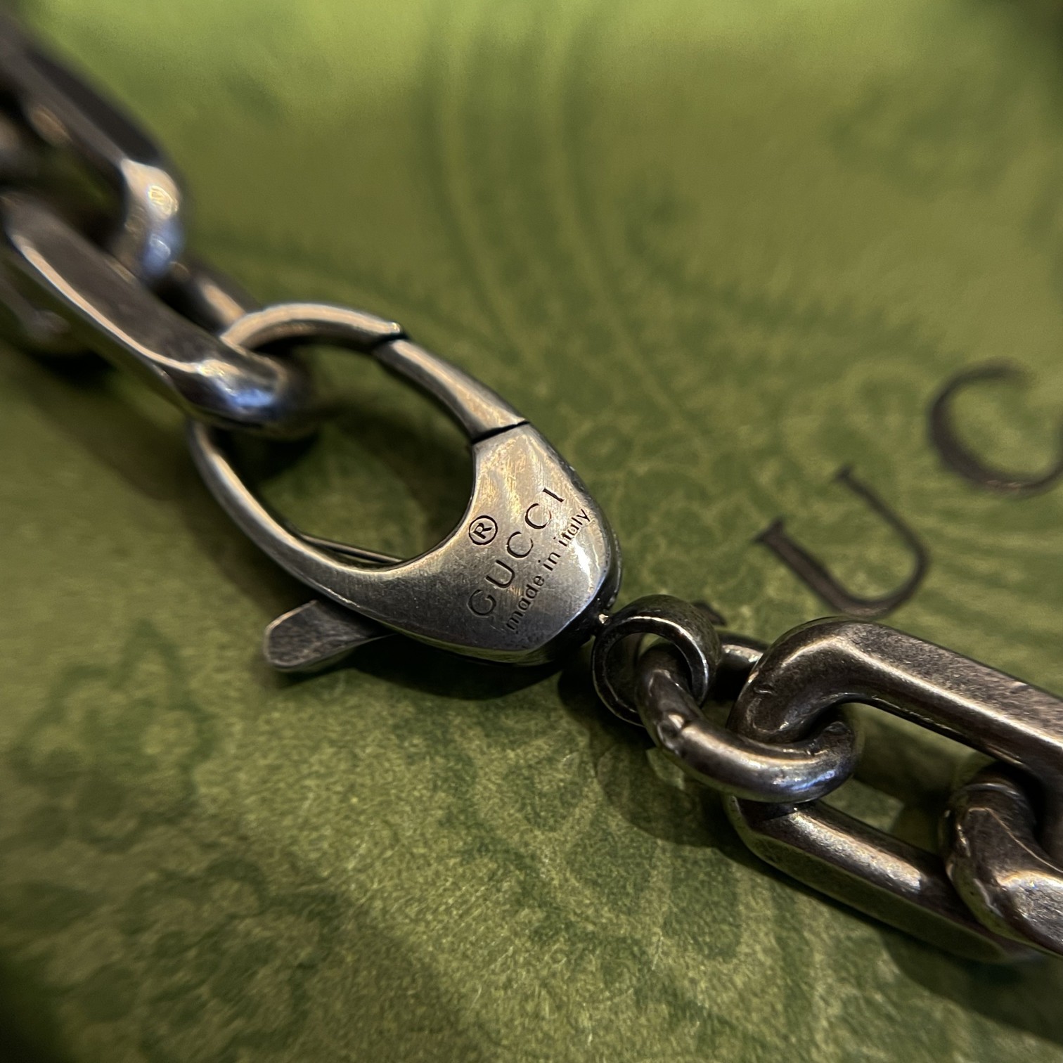 Gucci double G thick bracelet