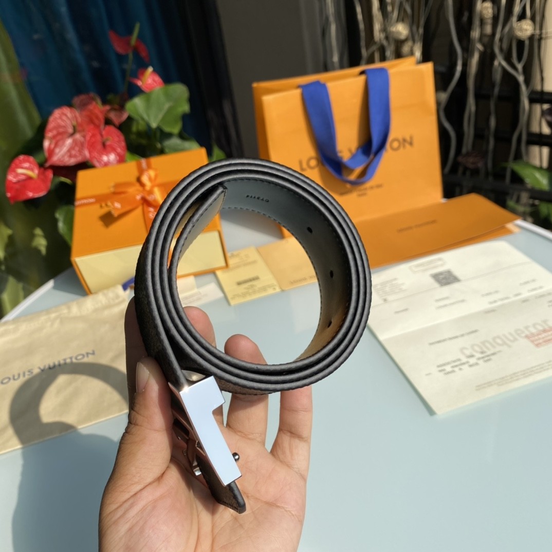 The Louis Vuitton monogram belt is a belt