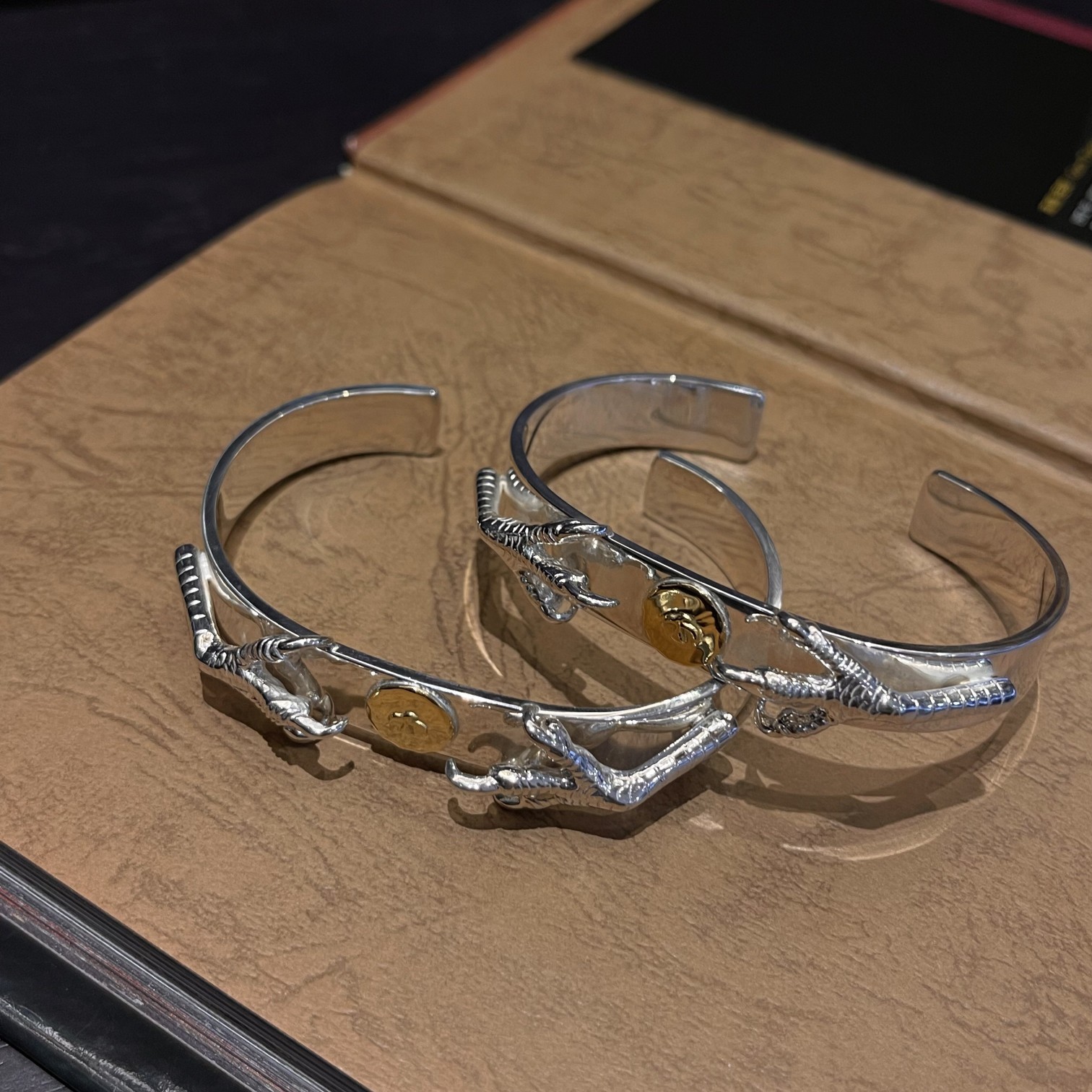 Goro's Takahashi Goro Double Silver Claw Bracelet