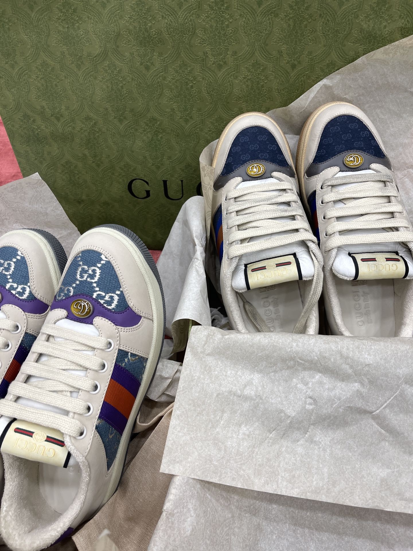 Gucci distressed shoes