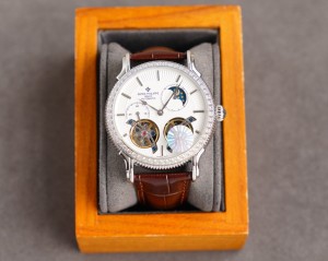 Patek Philippe Skeleton Moon Phase Automatic Mechanical Watch