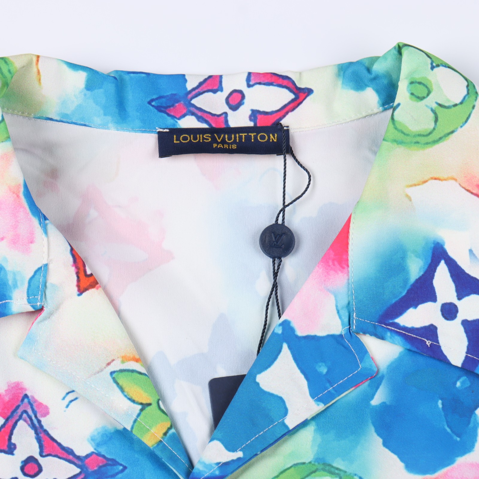 Louis Vuitton 24ss ink wash floral short sleeved shirt