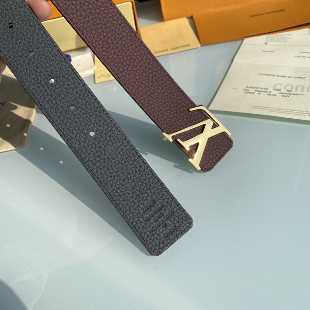 Louis Vuitton men's leather belt