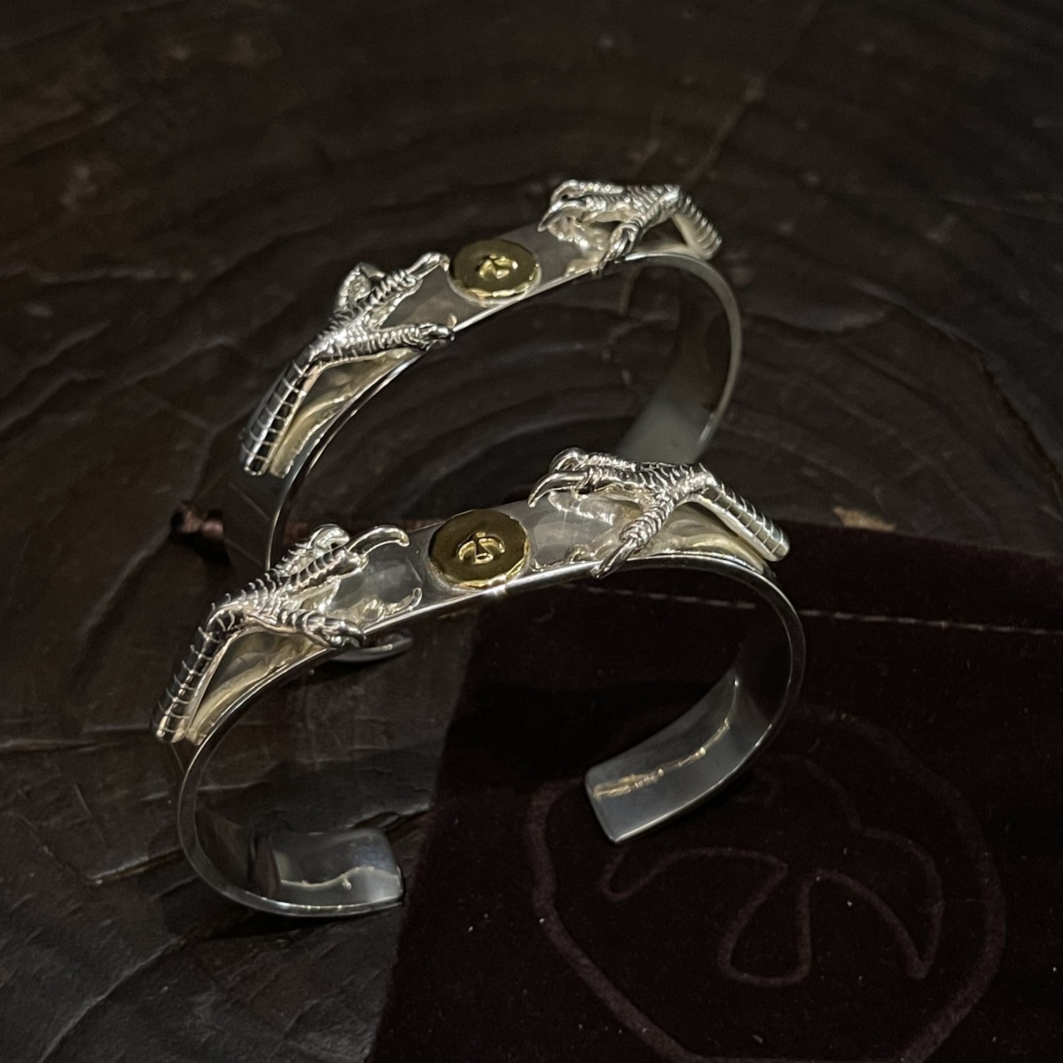 Goro's Takahashi Goro Double Silver Claw Bracelet