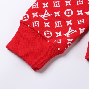 Louis Vuitton LV collaboration SUP full printed red hat shirt