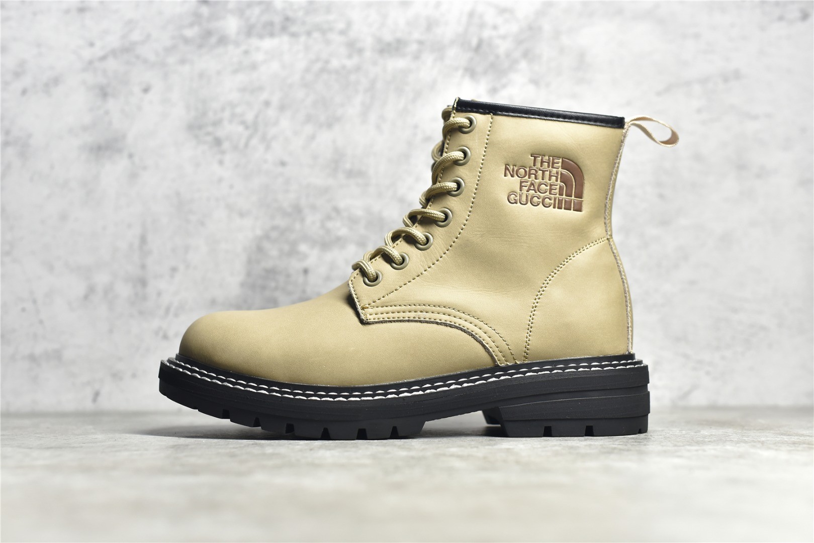 The North Face x Gucci collaboration work boots