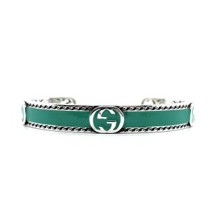 Gucci enamel green bracelet