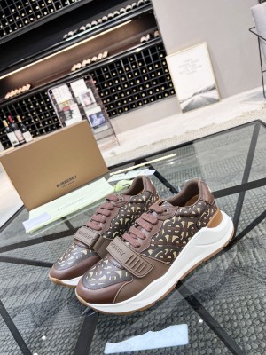 Burberry brown monogram sneakers