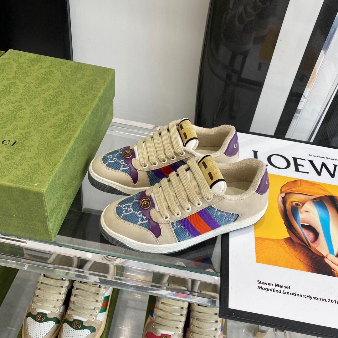 Gucci GGDB series distressed casual sneakers