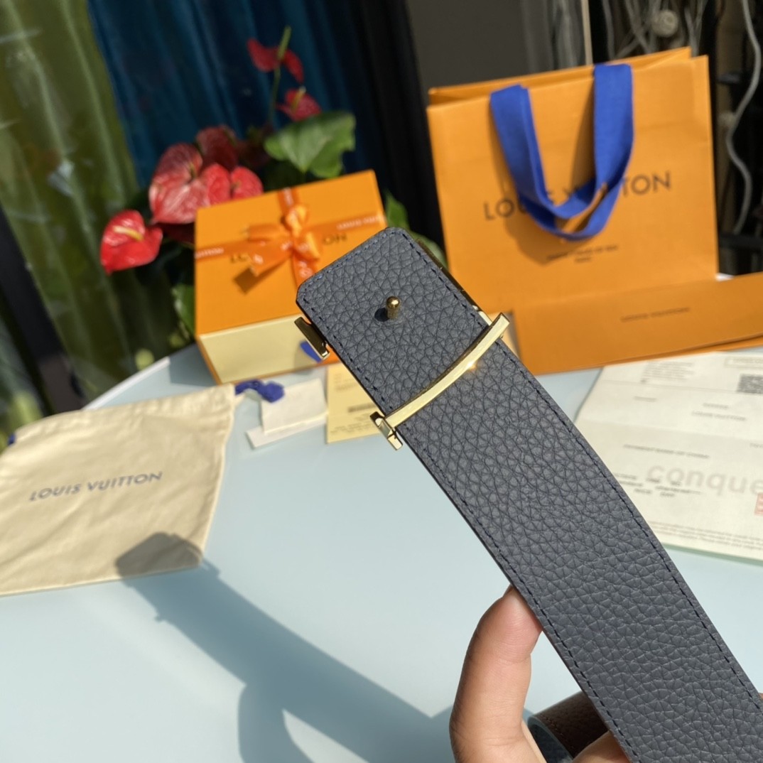 Louis Vuitton men's leather belt