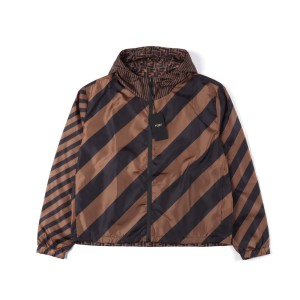 Fendi full printed logo double-sided jacket,