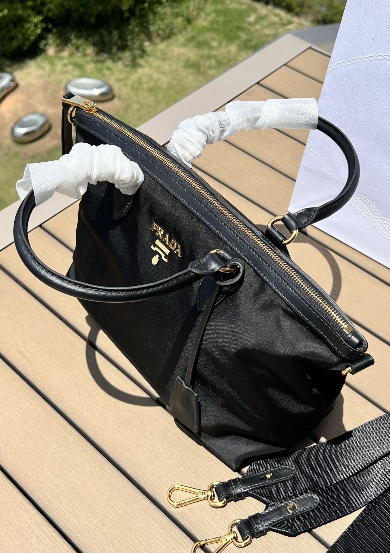 Prada dumpling bag