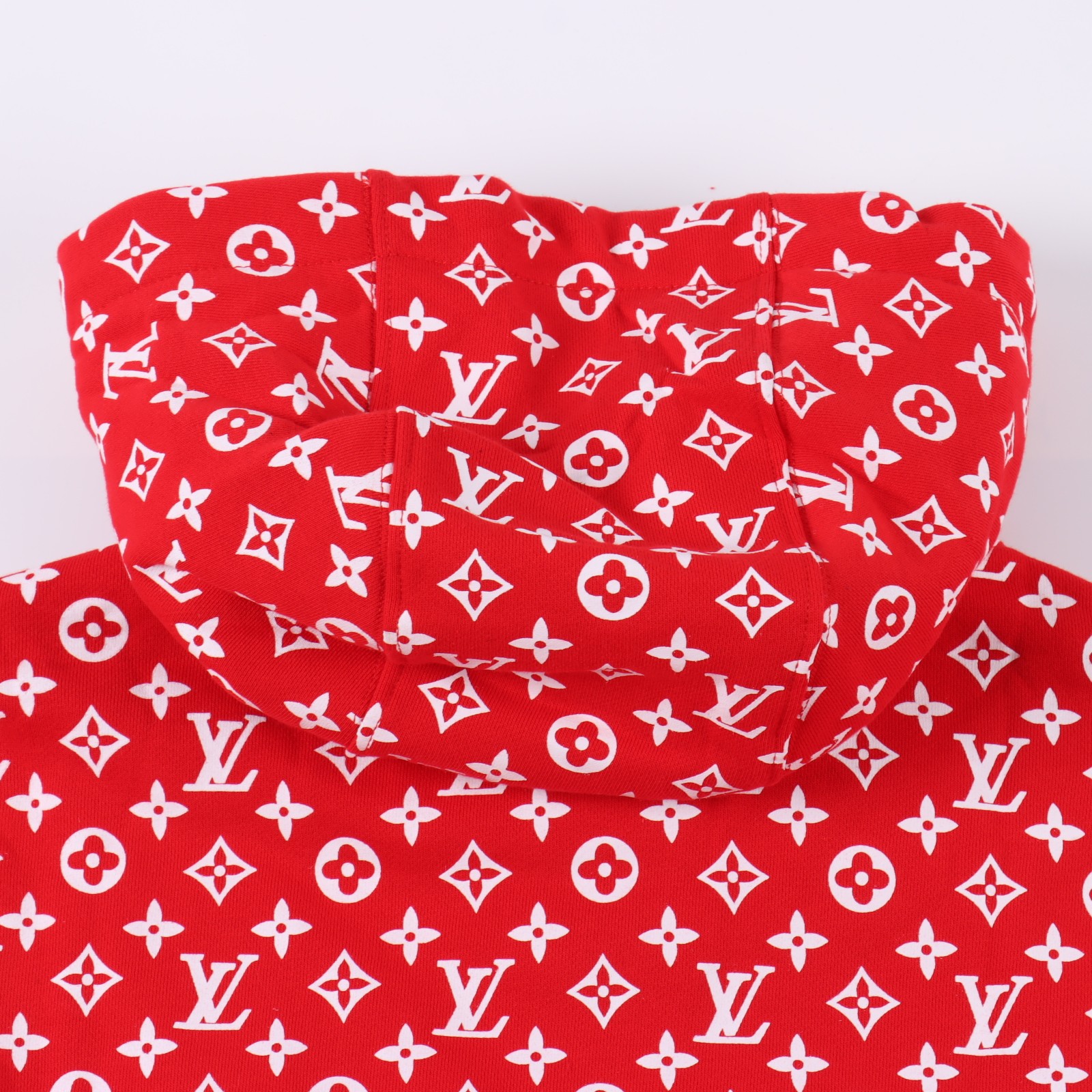 Louis Vuitton LV collaboration SUP full printed red hat shirt