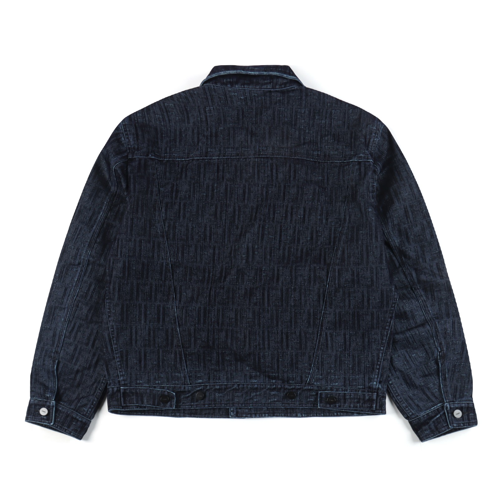 Fendi Dark Pattern Denim Coat