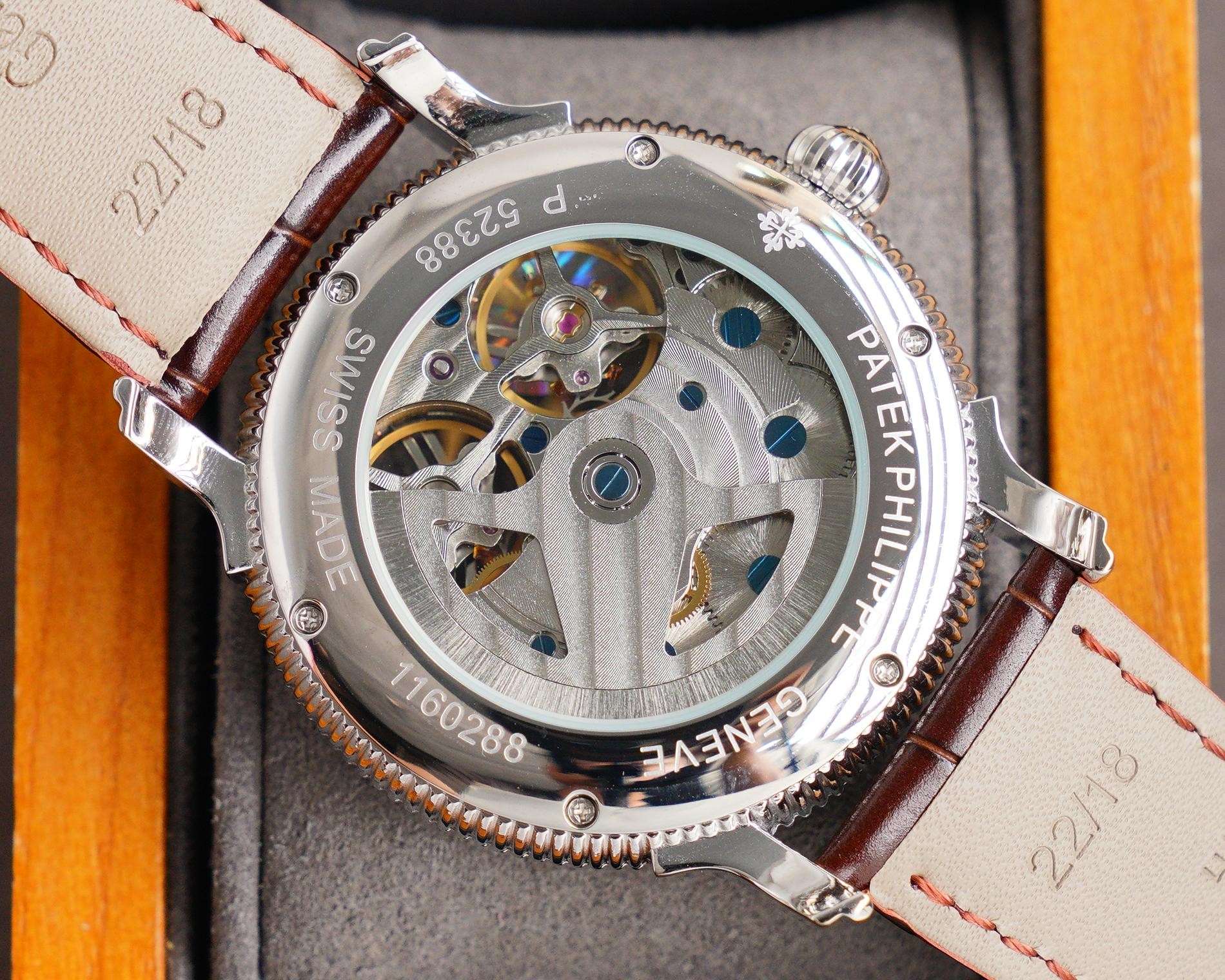 Patek Philippe Skeleton Moon Phase Automatic Mechanical Watch