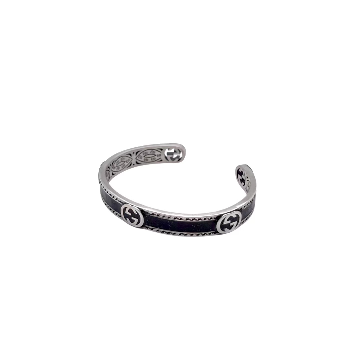 Gucci enamel black bracelet