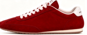 Red low cut casual sports shoes