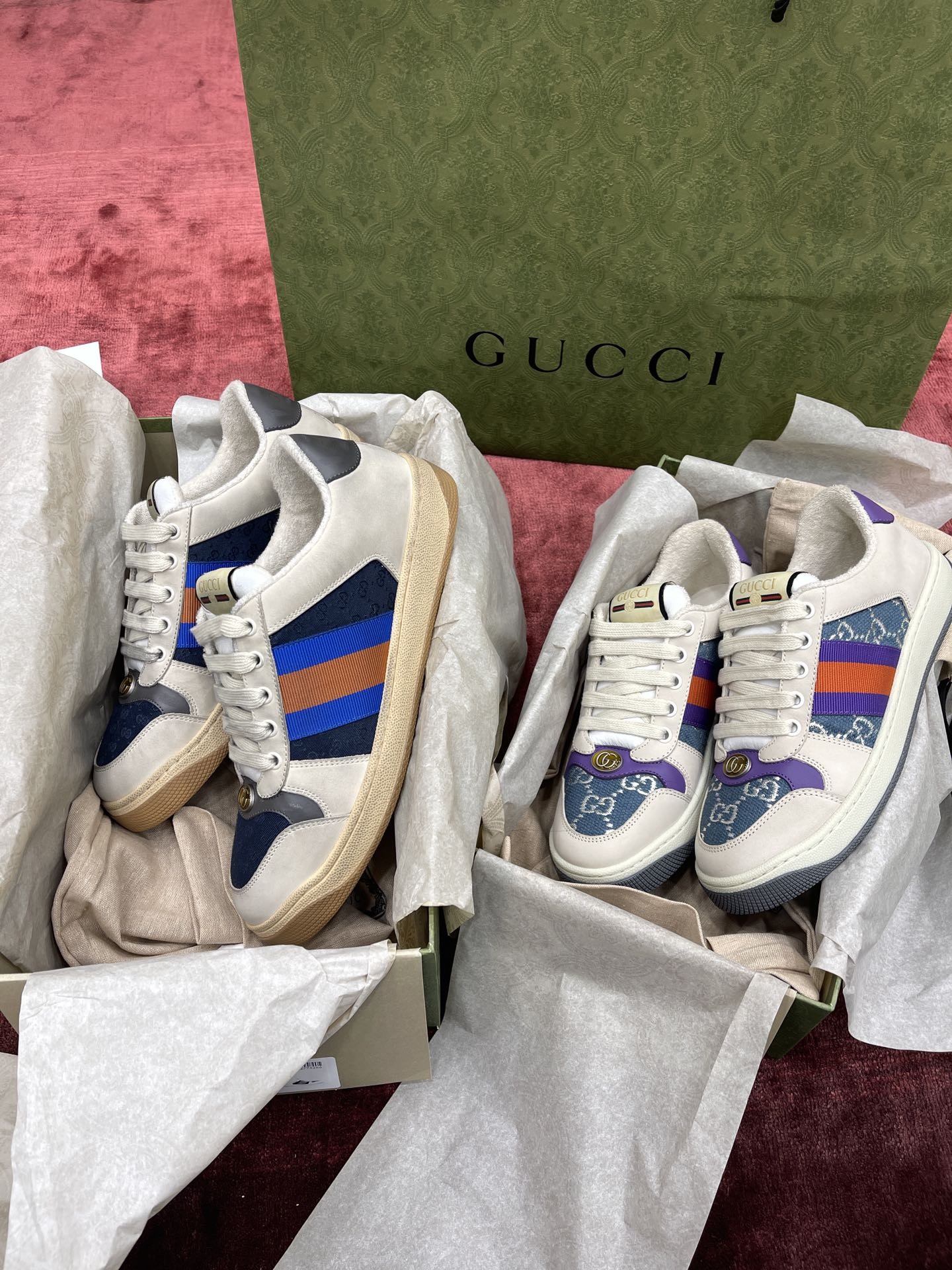 Gucci distressed shoes