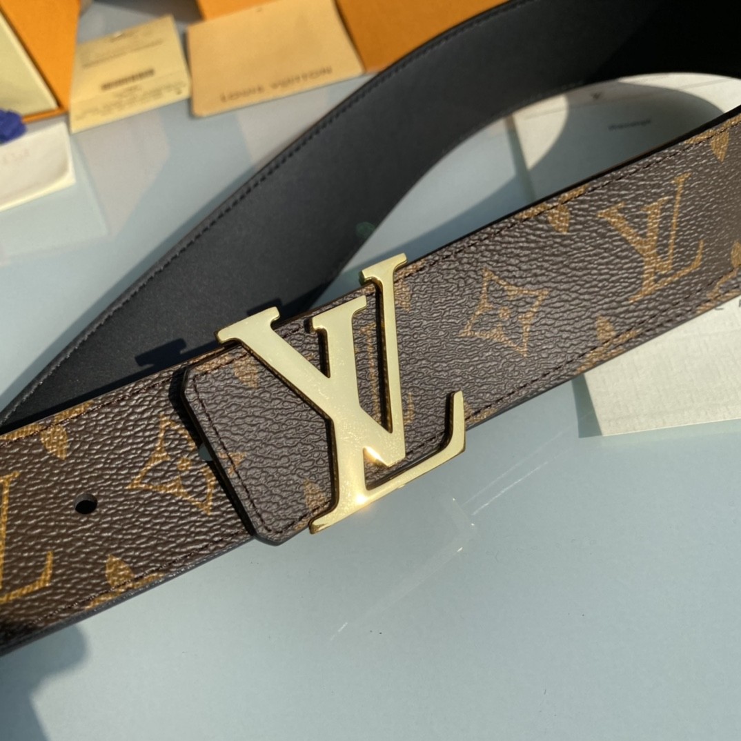 Louis Vuitton double-sided leather belt with monogram