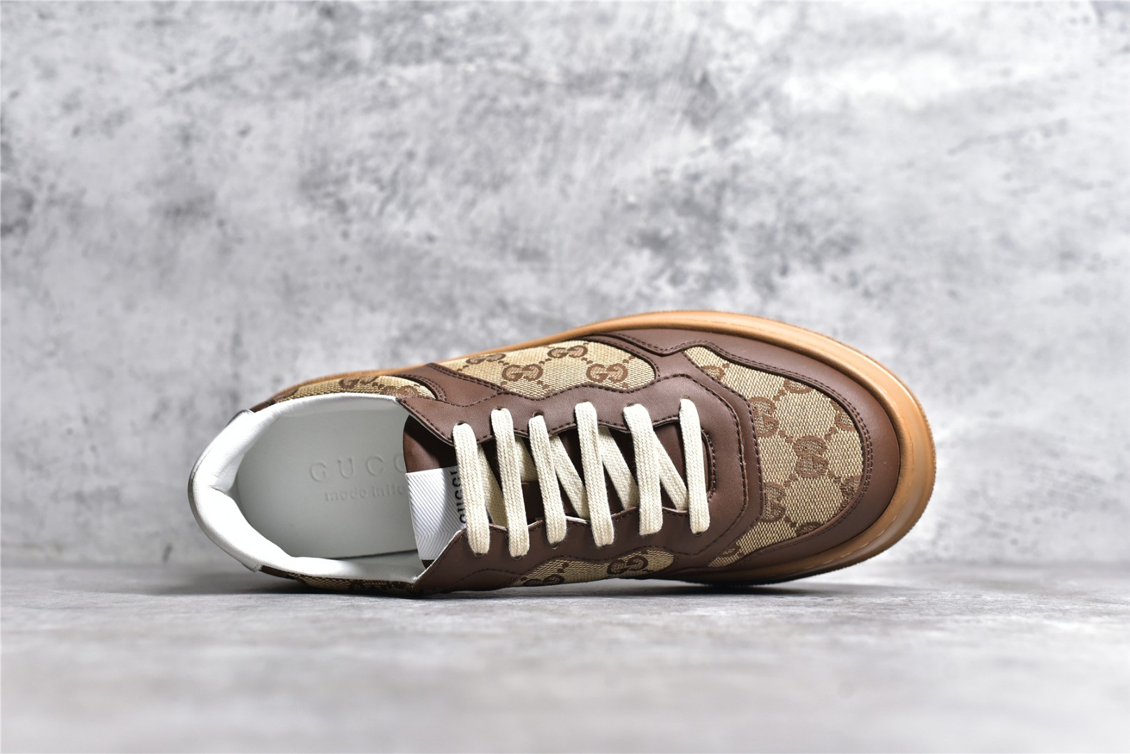 GG Supreme canvas platform sneakers