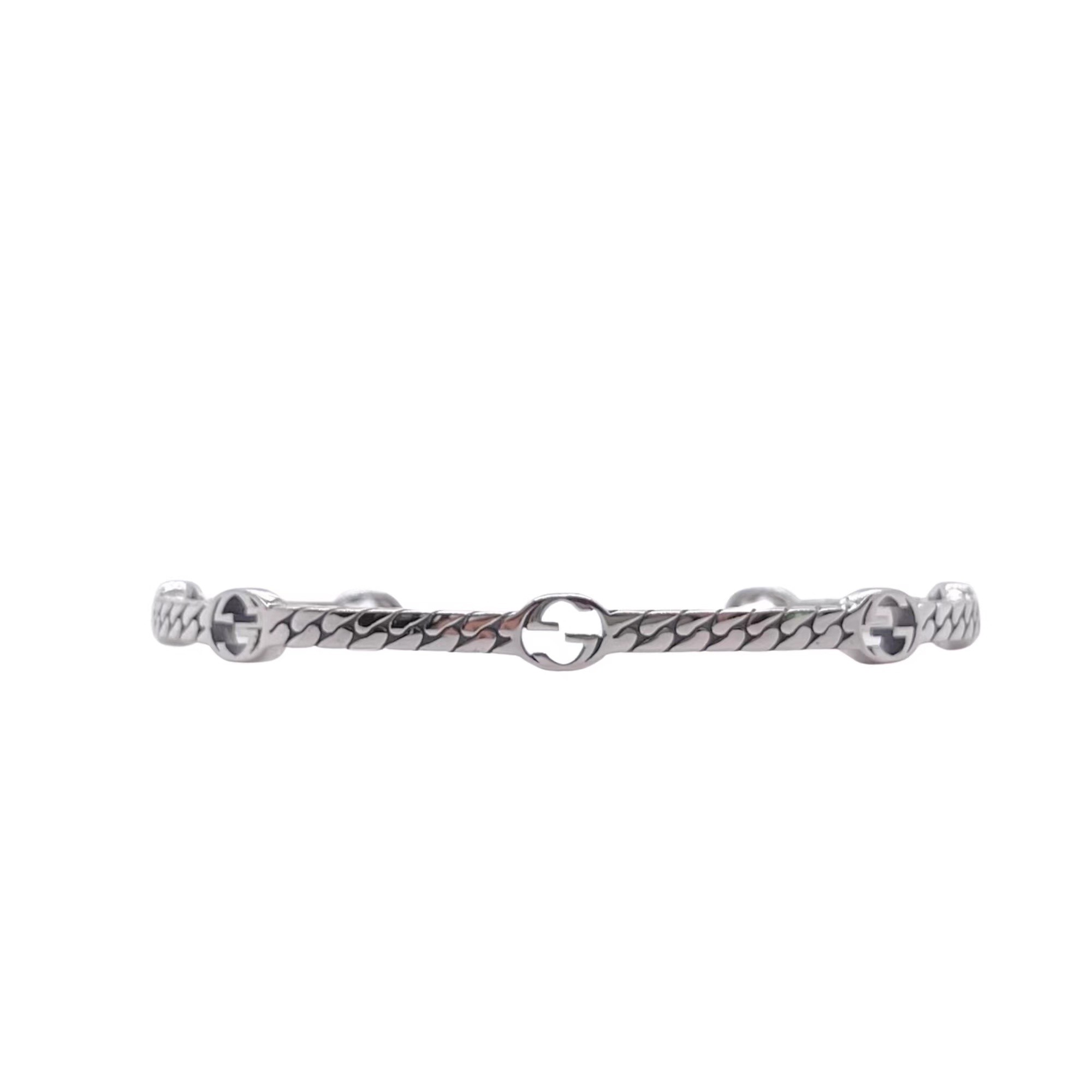 Gucci narrow double G chain bracelet
